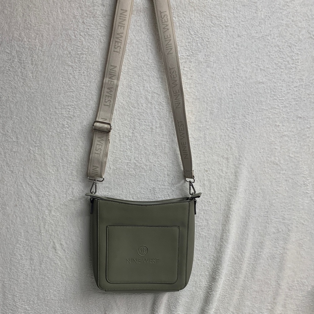 Nine West Sage Green Messenger Bag